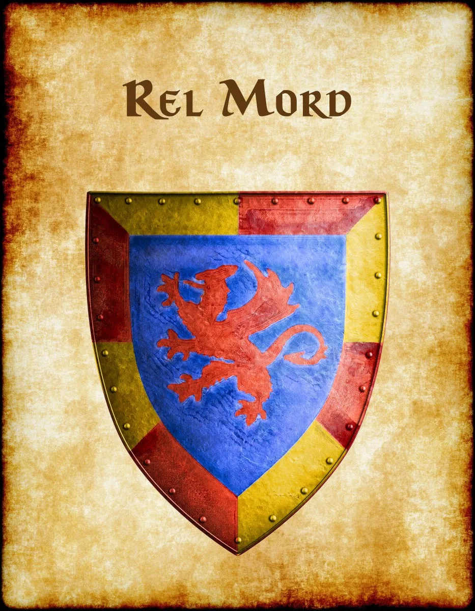Rel Mord Heraldry of Greyhawk Anna Meyer Cartography Canvas Art Print