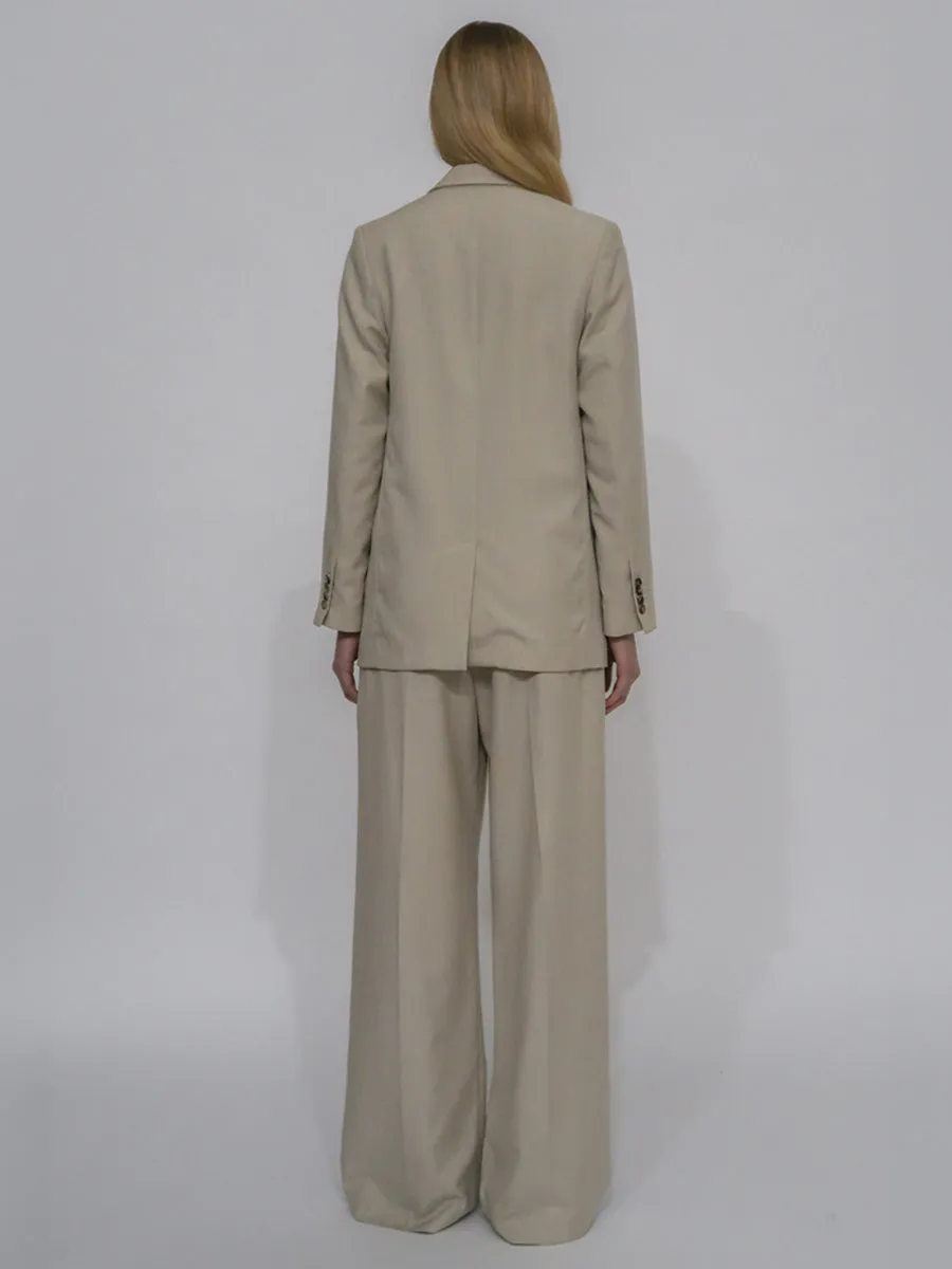RELAXED PULL ON PANT- CANVAS SUITING