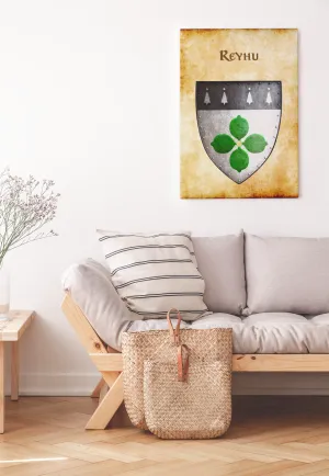 Reyhu Heraldry of Greyhawk Anna Meyer Cartography Canvas Art Print