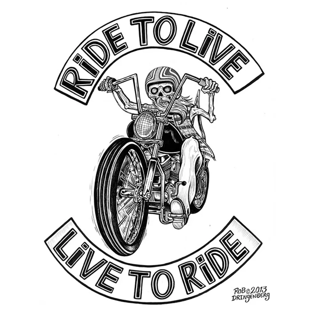 Ride to Live Canvas Giclee