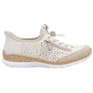 Rieker N42V3-60 (Moira) Perle Shoes