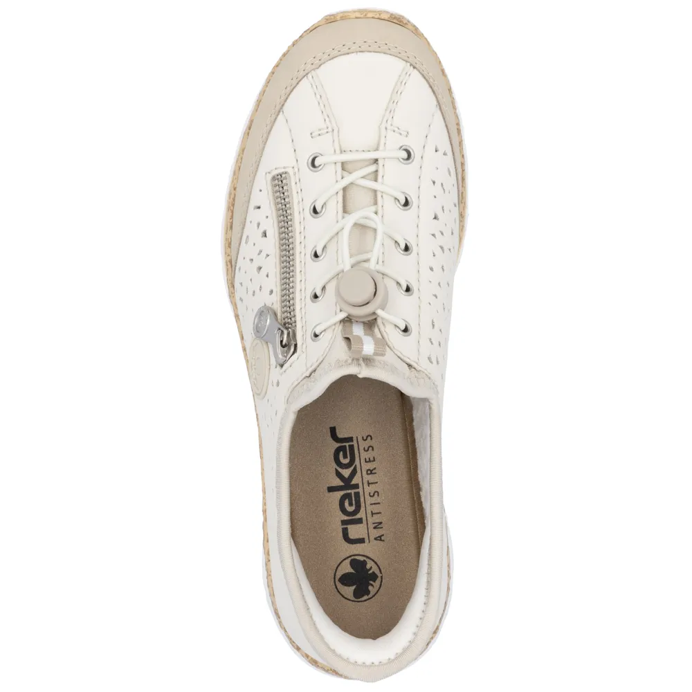 Rieker N42V3-60 (Moira) Perle Shoes