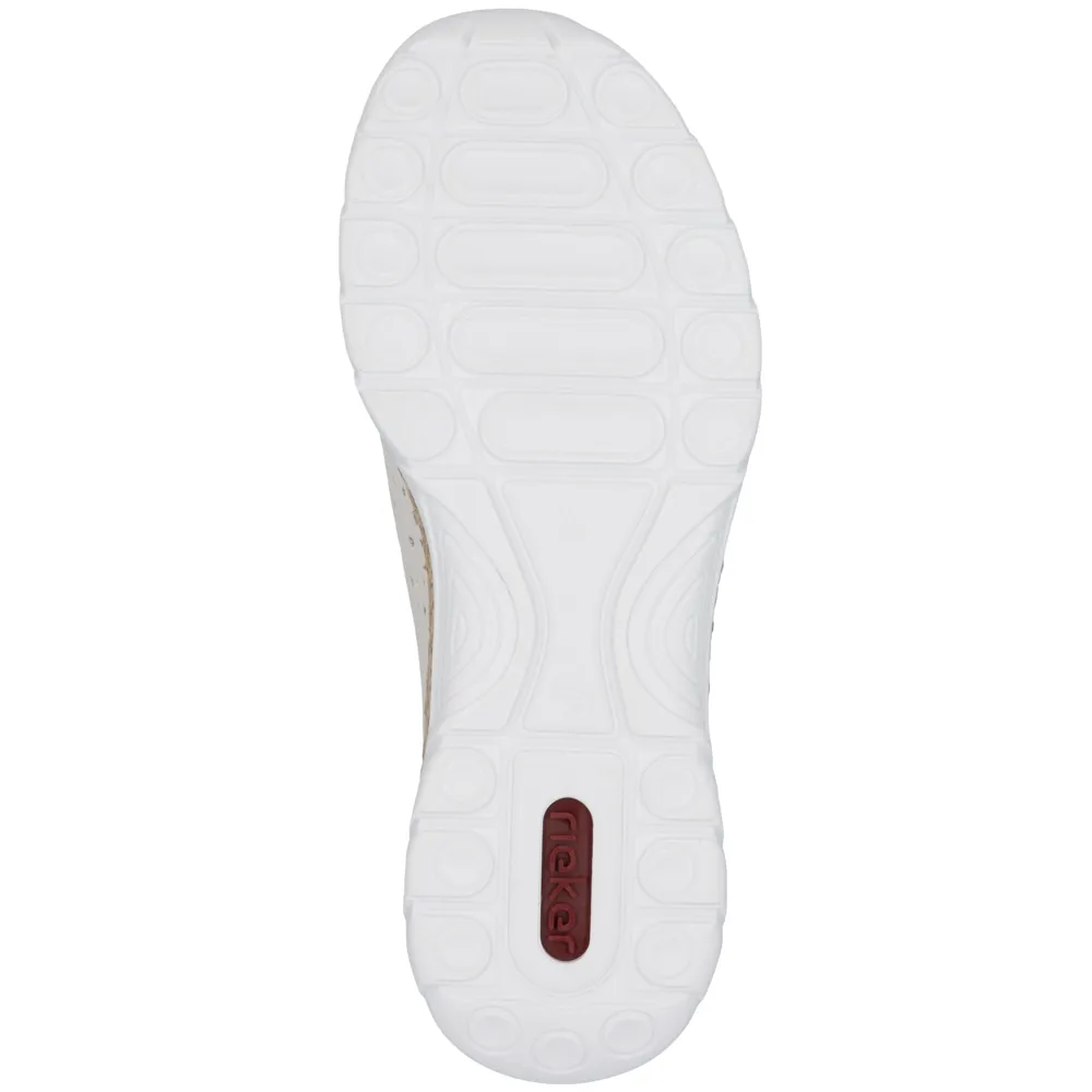 Rieker N42V3-60 (Moira) Perle Shoes
