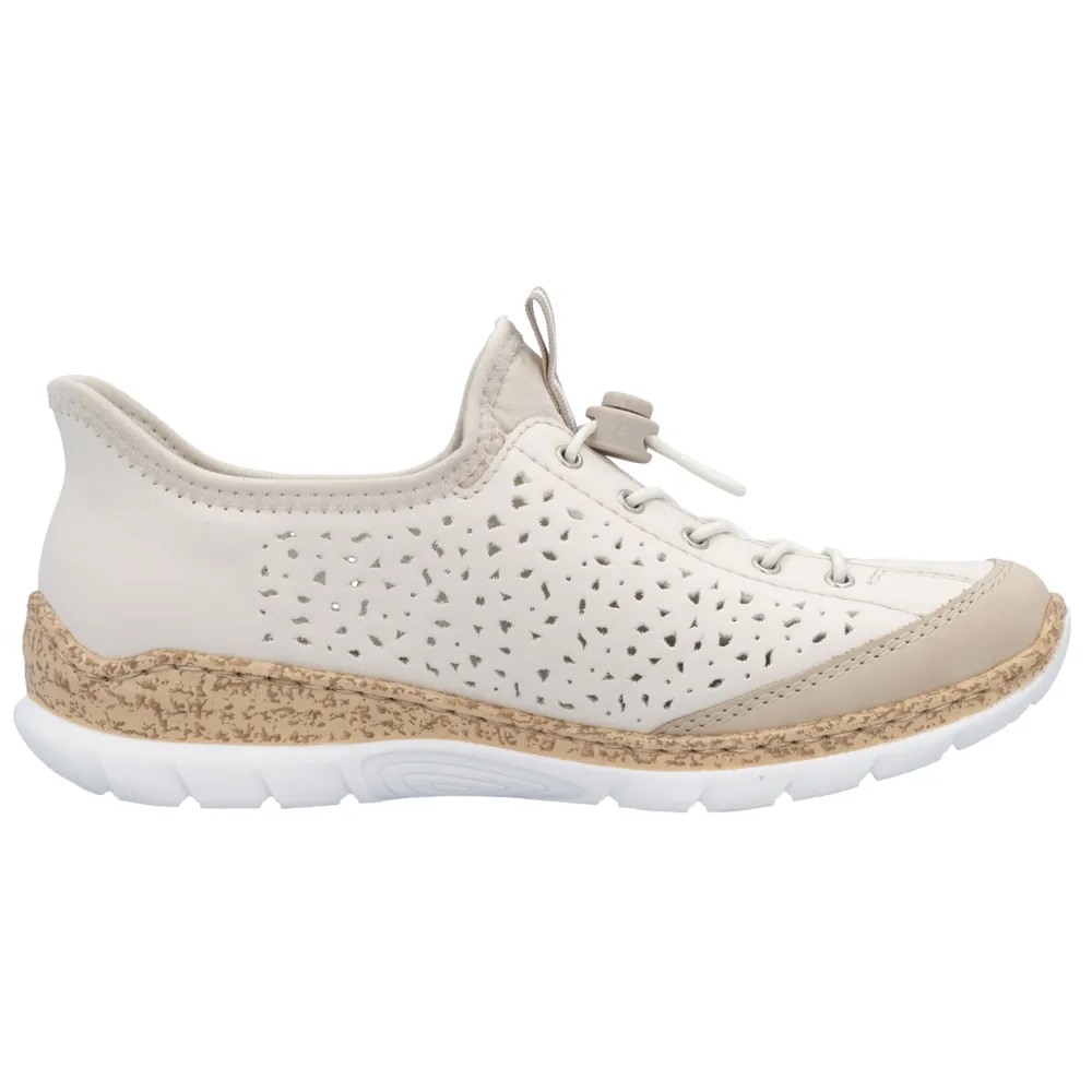 Rieker N42V3-60 (Moira) Perle Shoes