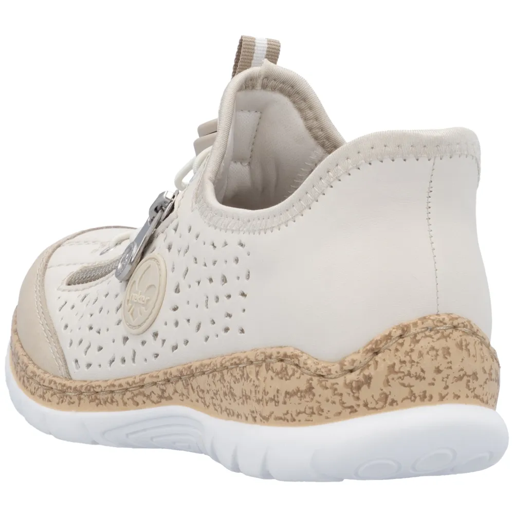 Rieker N42V3-60 (Moira) Perle Shoes