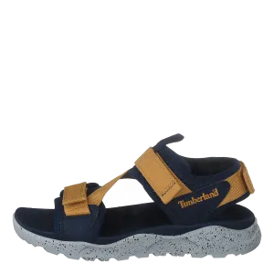 Ripcord 2 Strap Sandal Black Iris