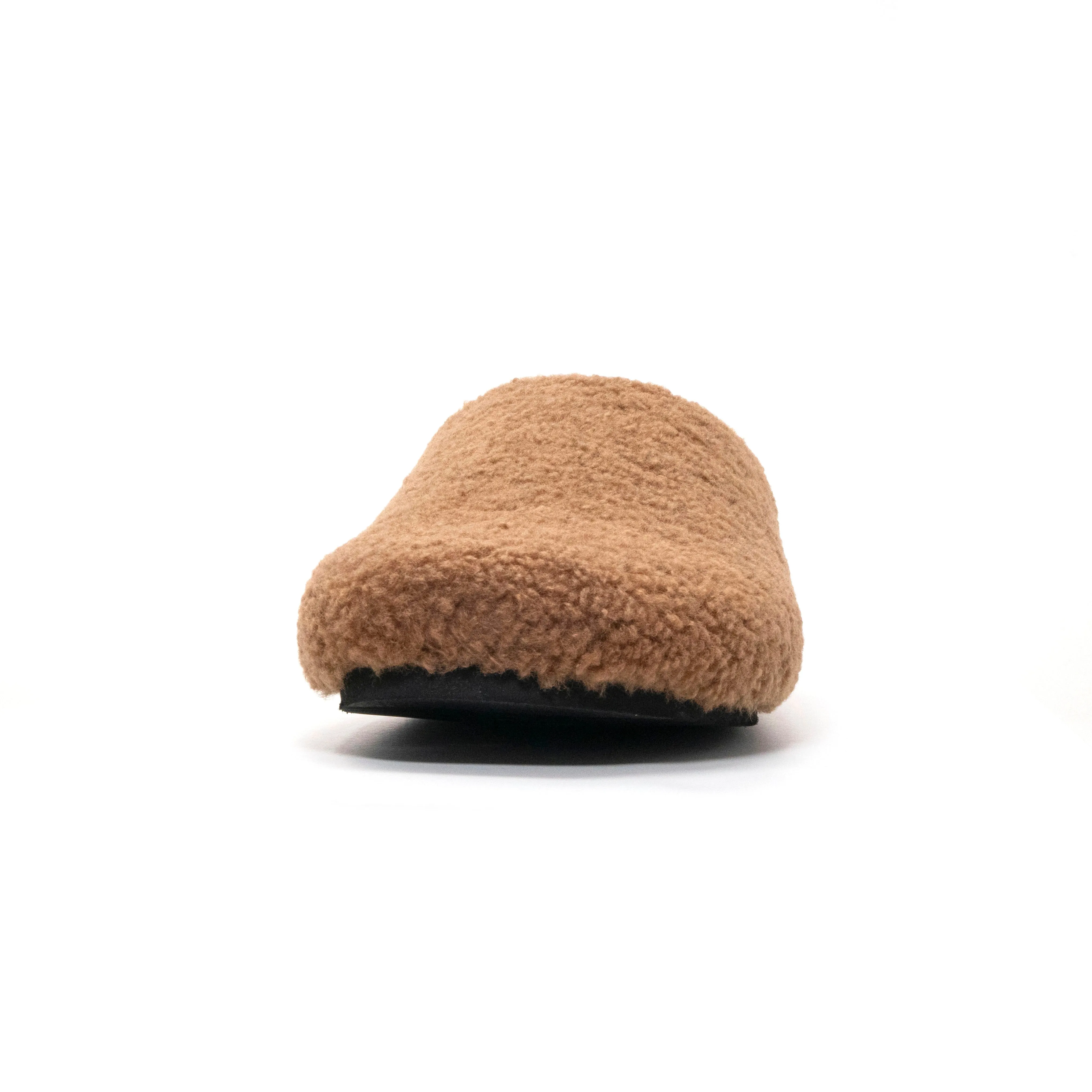 ROAM FUZZY CLOG COGNAC FAUX SHEARLING