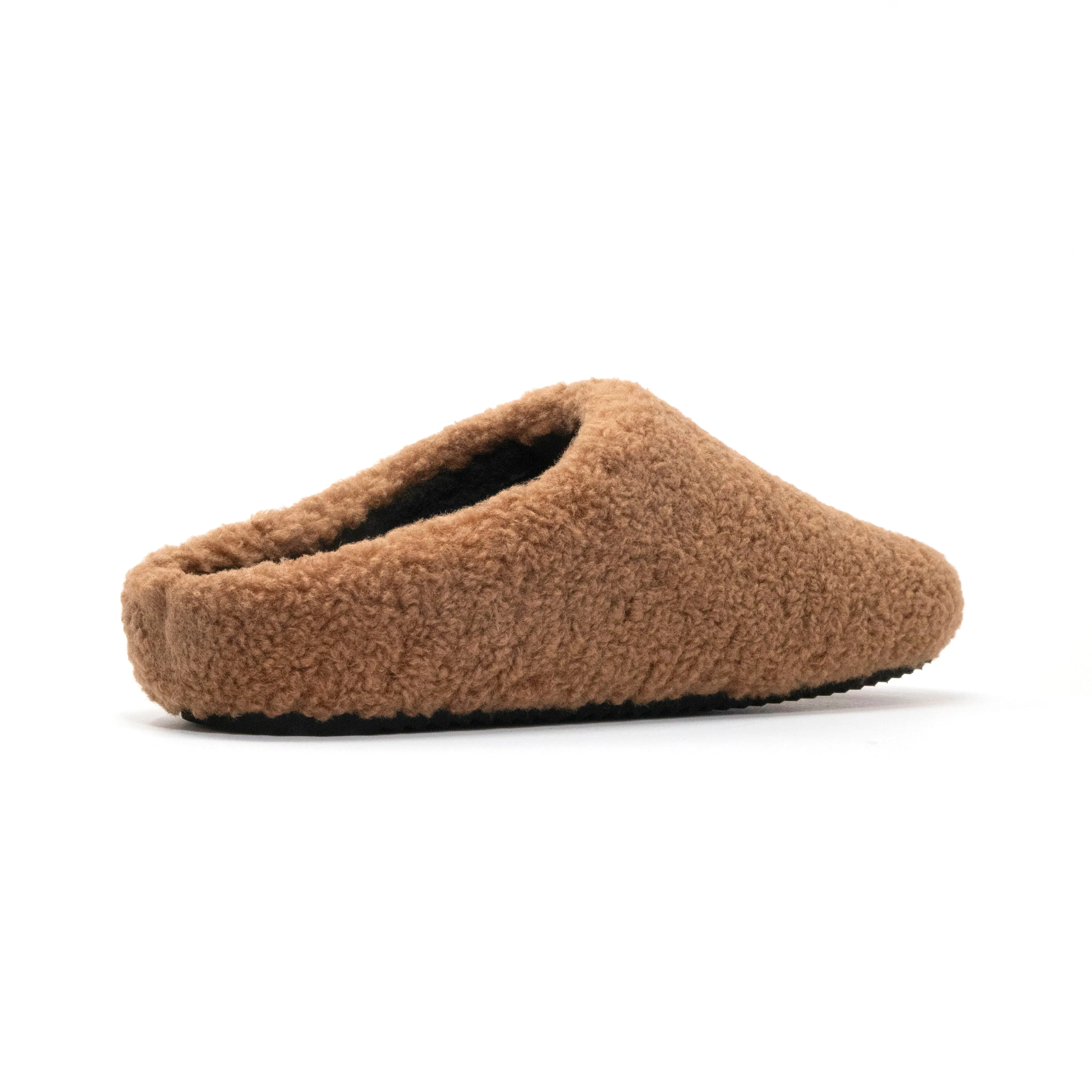 ROAM FUZZY CLOG COGNAC FAUX SHEARLING