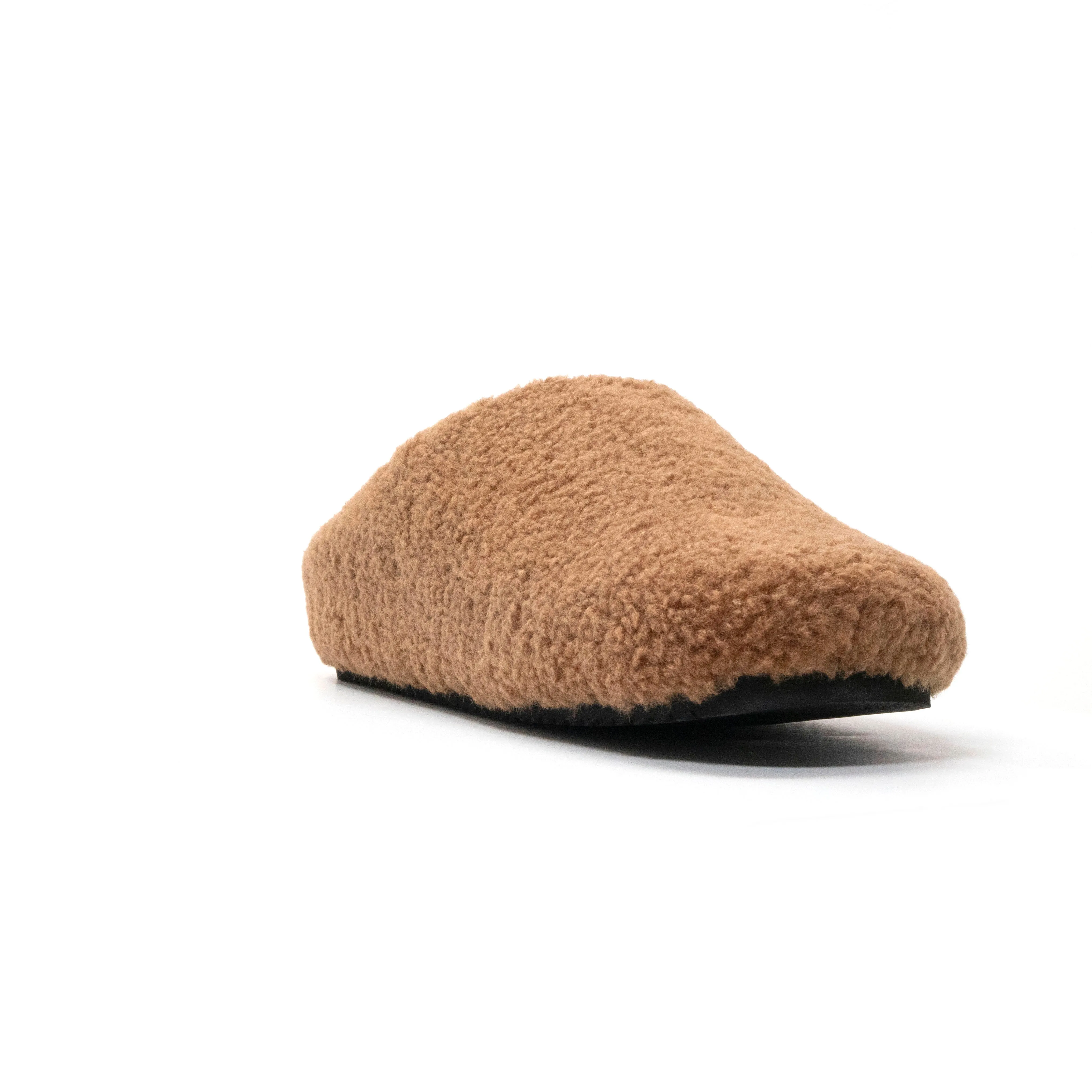 ROAM FUZZY CLOG COGNAC FAUX SHEARLING
