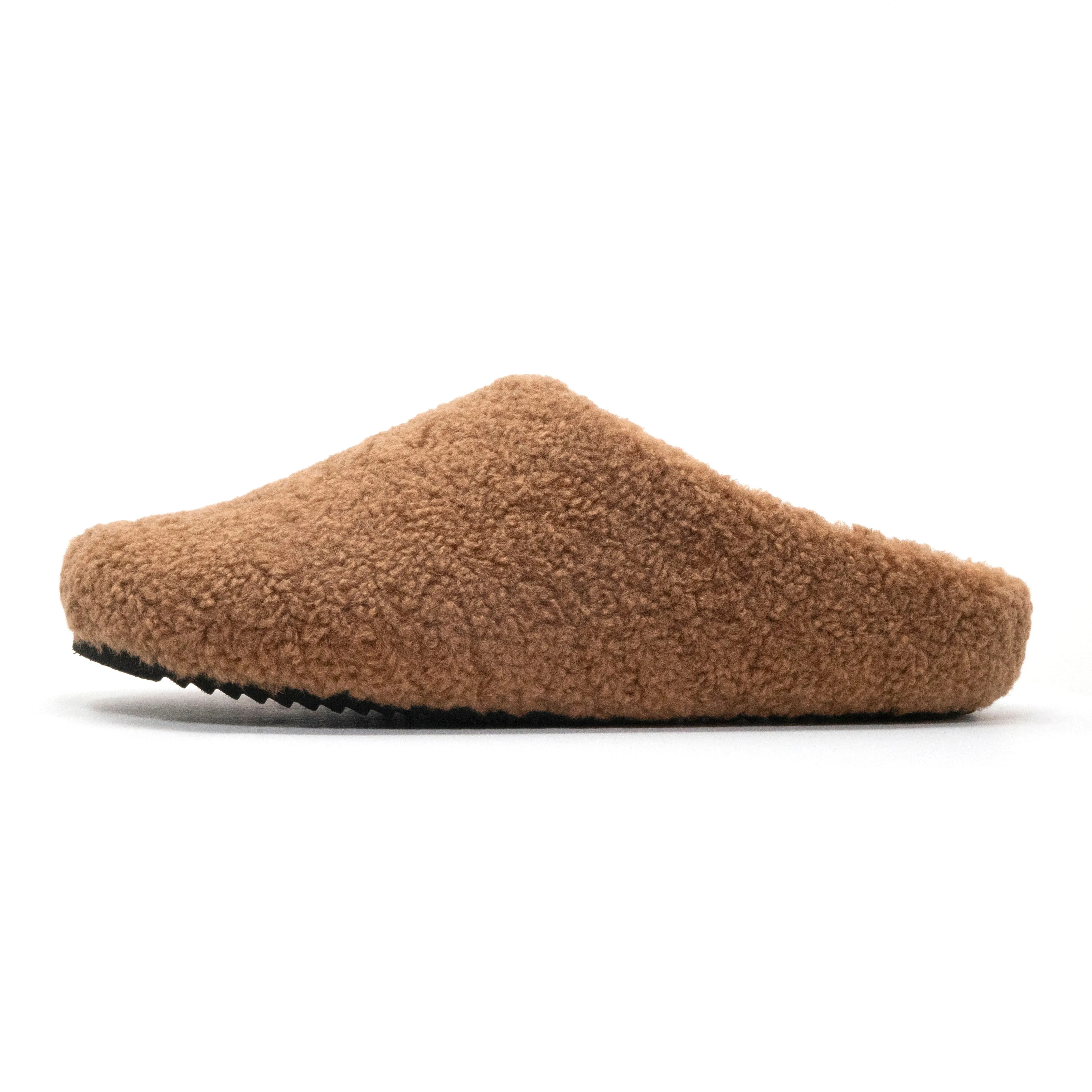 ROAM FUZZY CLOG COGNAC FAUX SHEARLING