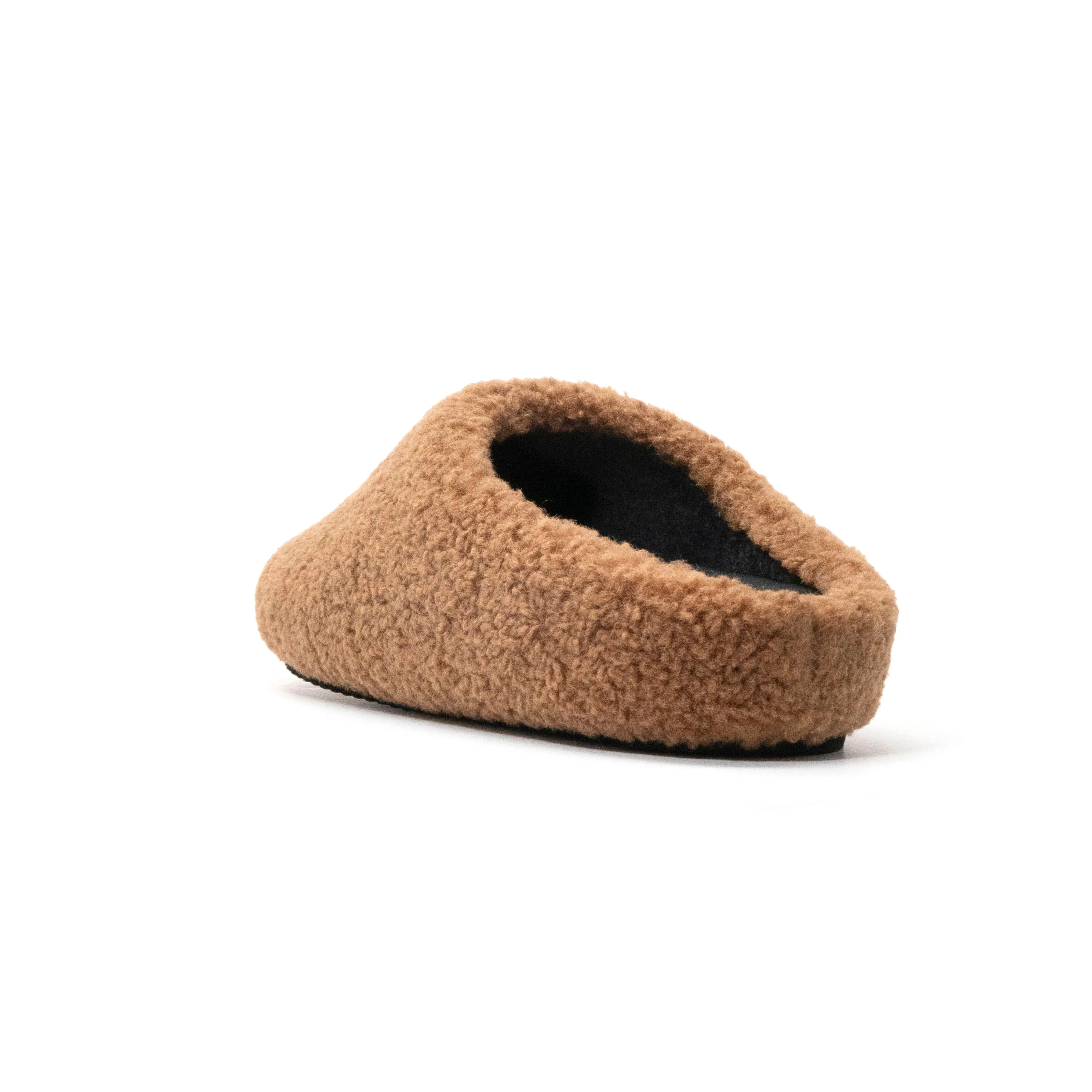 ROAM FUZZY CLOG COGNAC FAUX SHEARLING