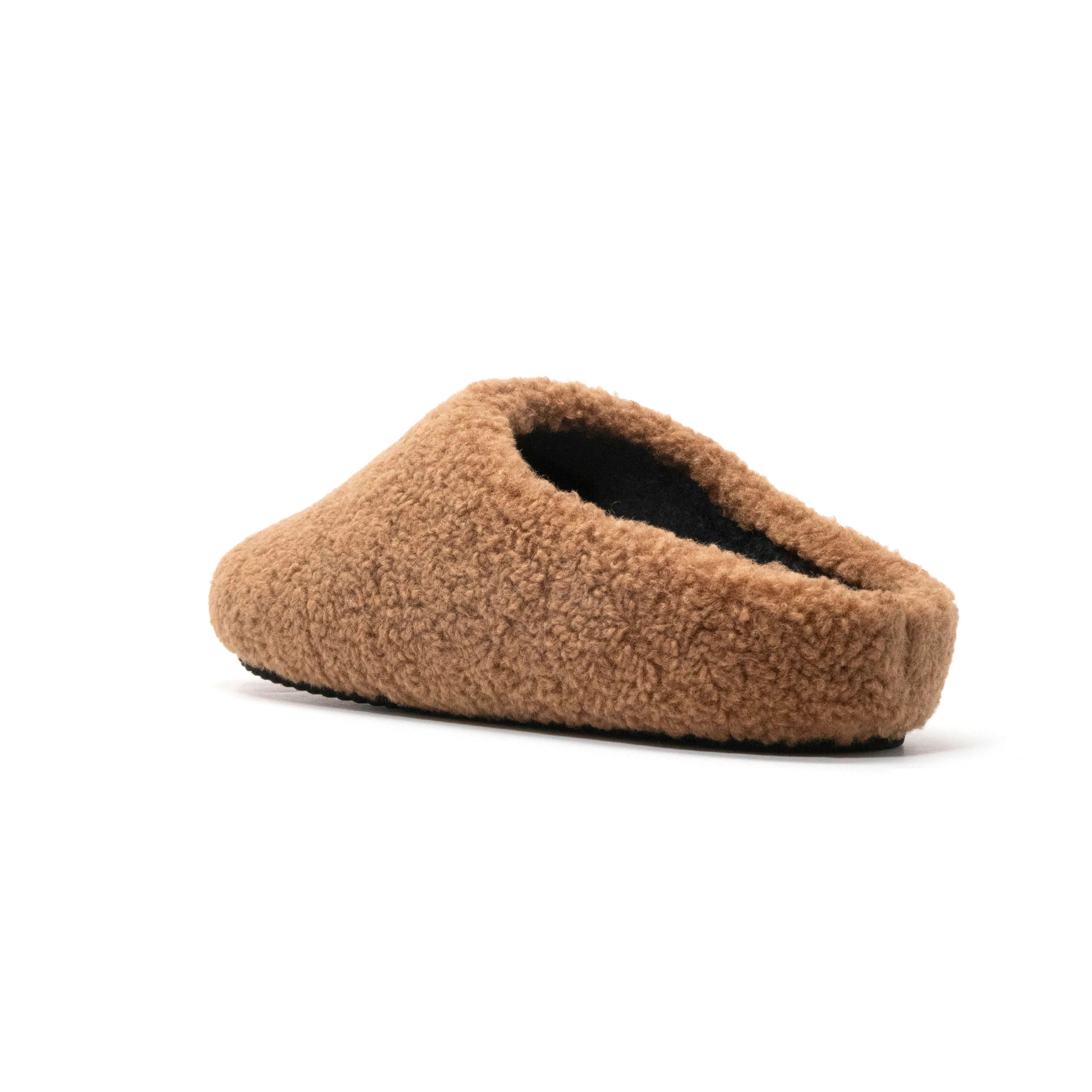 ROAM FUZZY CLOG COGNAC FAUX SHEARLING