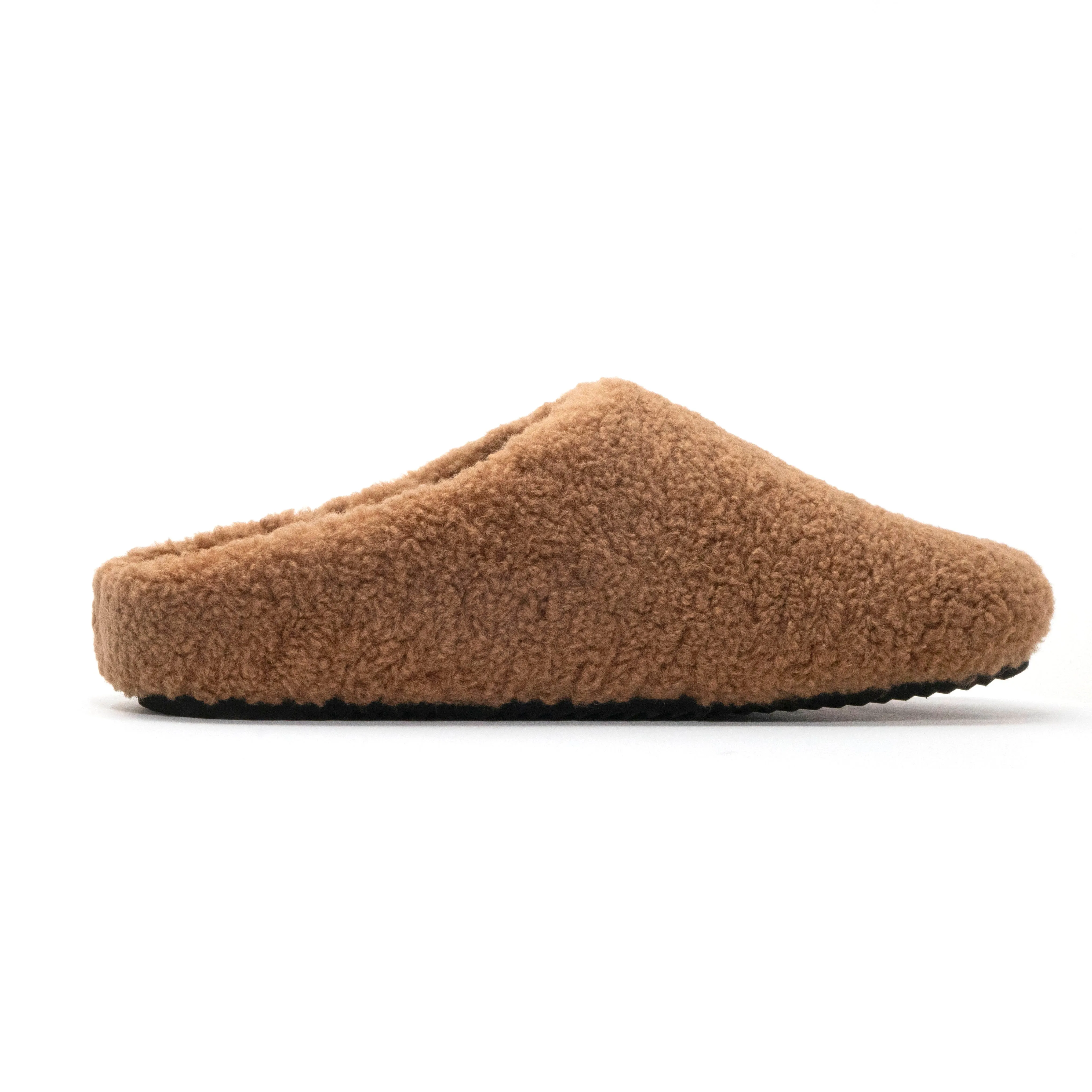 ROAM FUZZY CLOG COGNAC FAUX SHEARLING