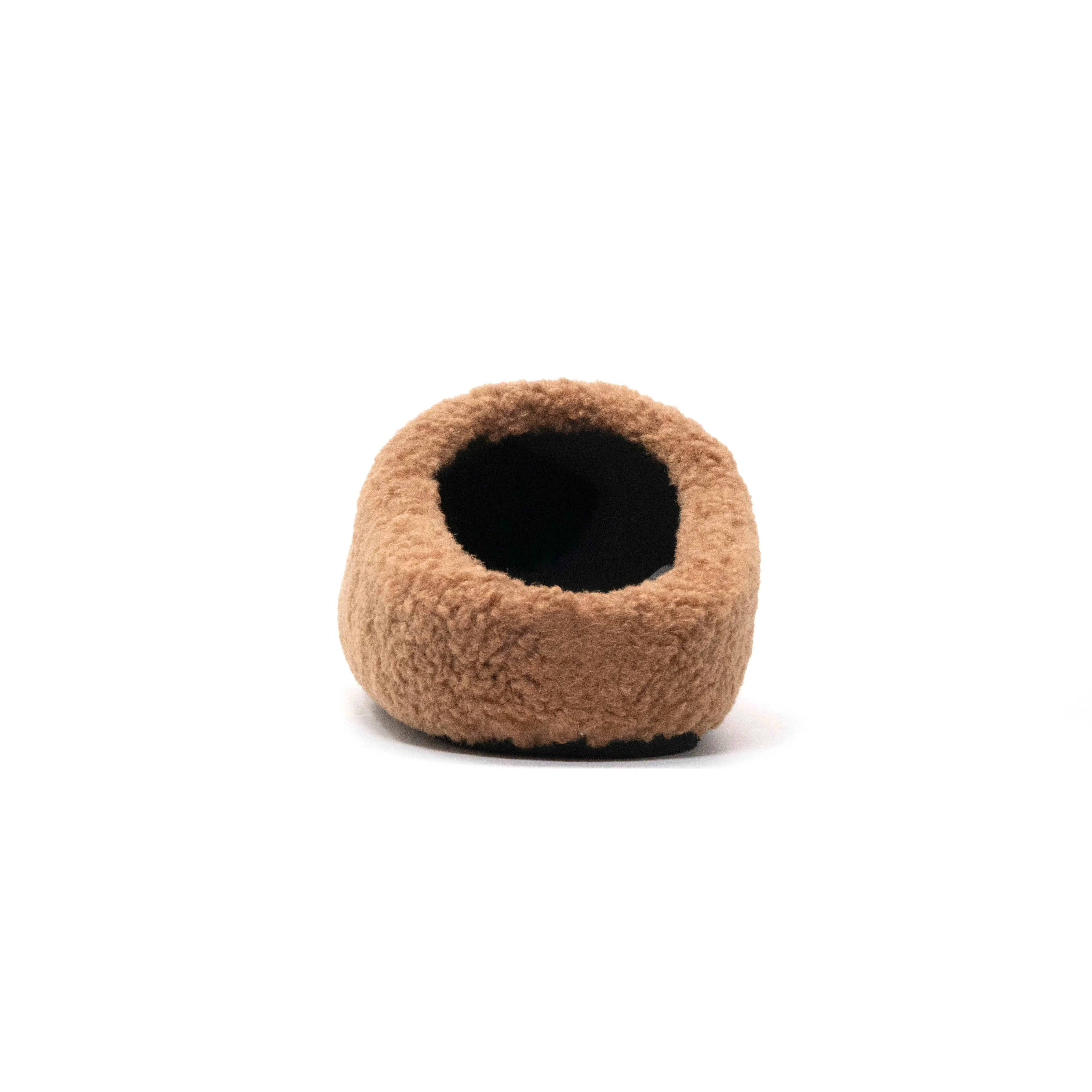 ROAM FUZZY CLOG COGNAC FAUX SHEARLING