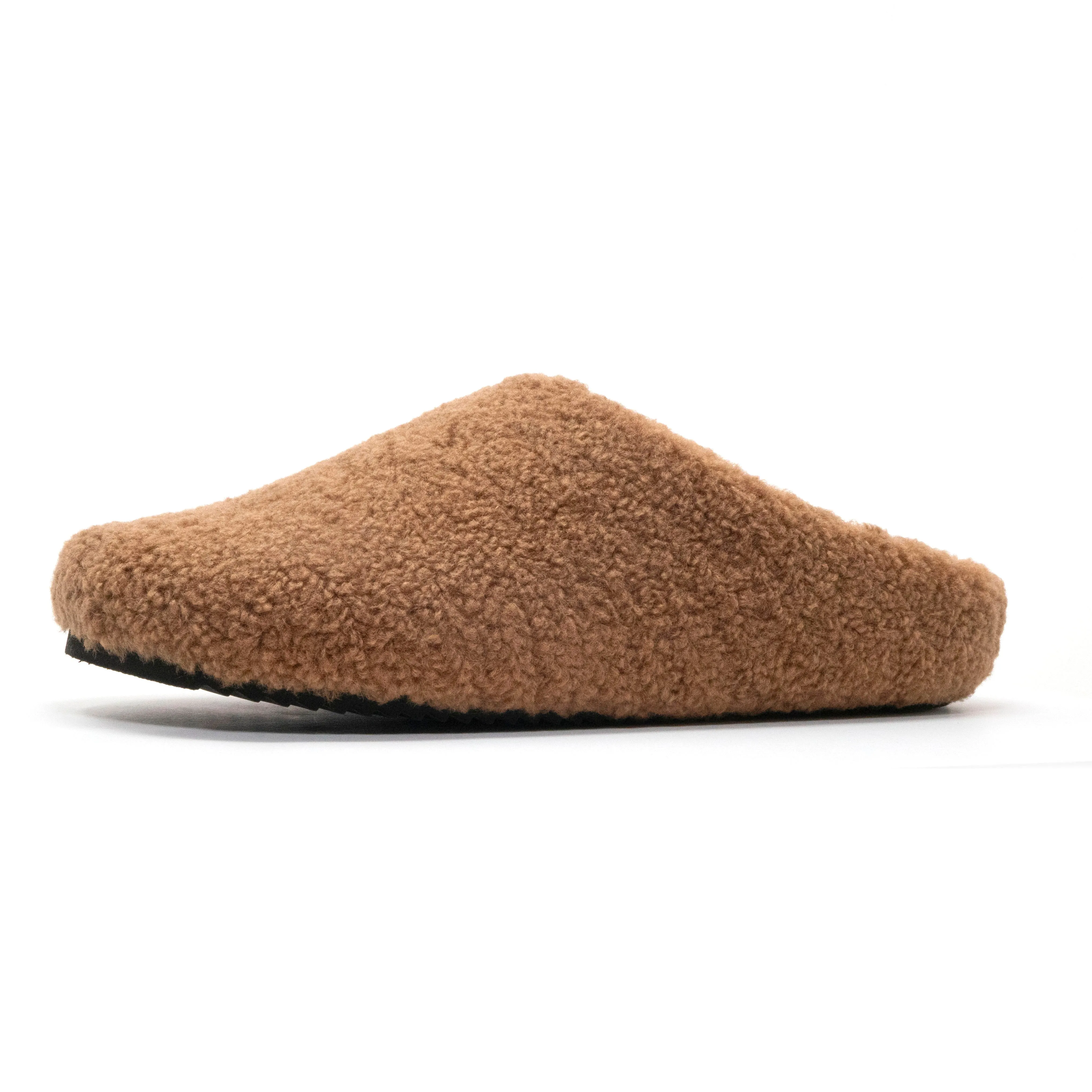 ROAM FUZZY CLOG COGNAC FAUX SHEARLING