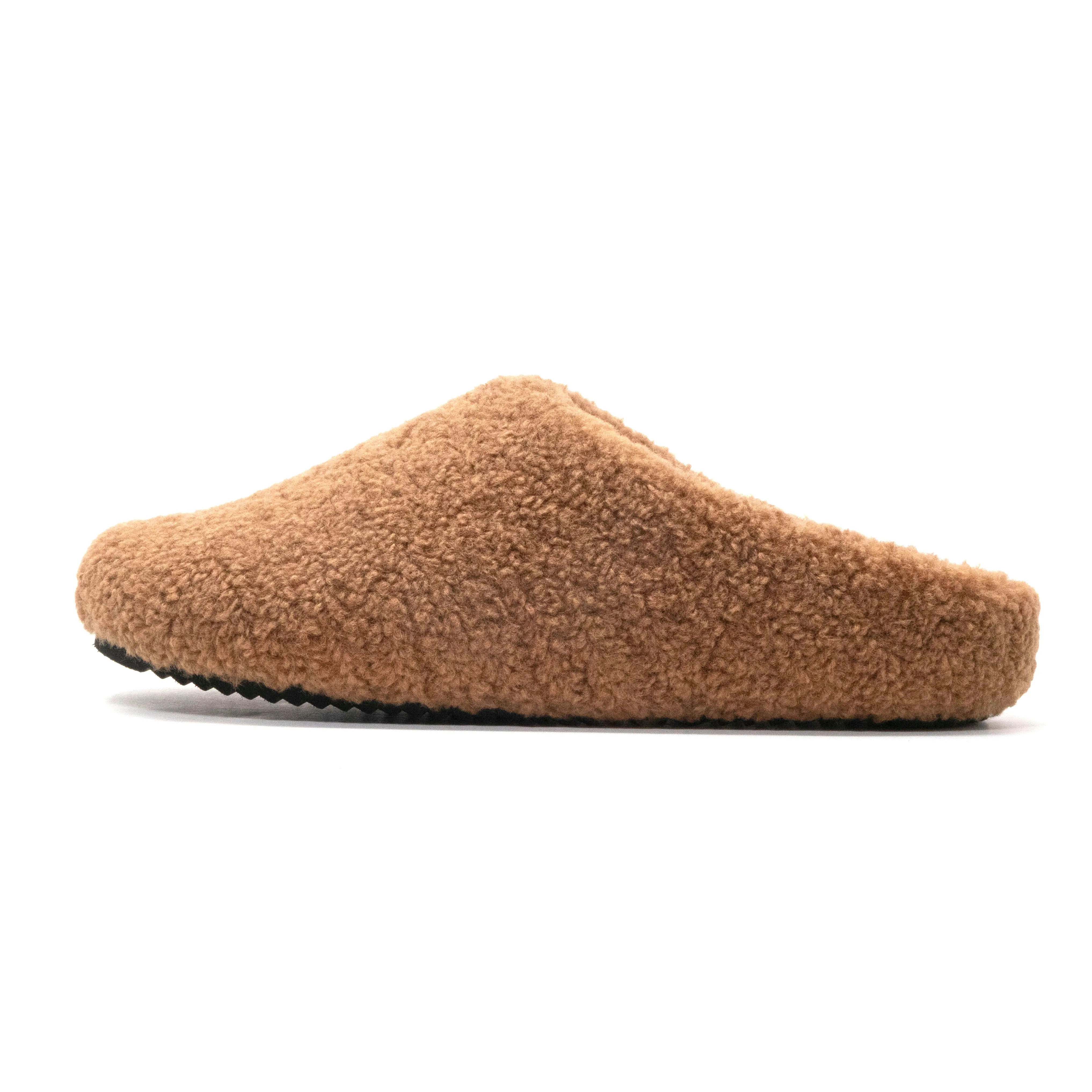 ROAM FUZZY CLOG COGNAC FAUX SHEARLING