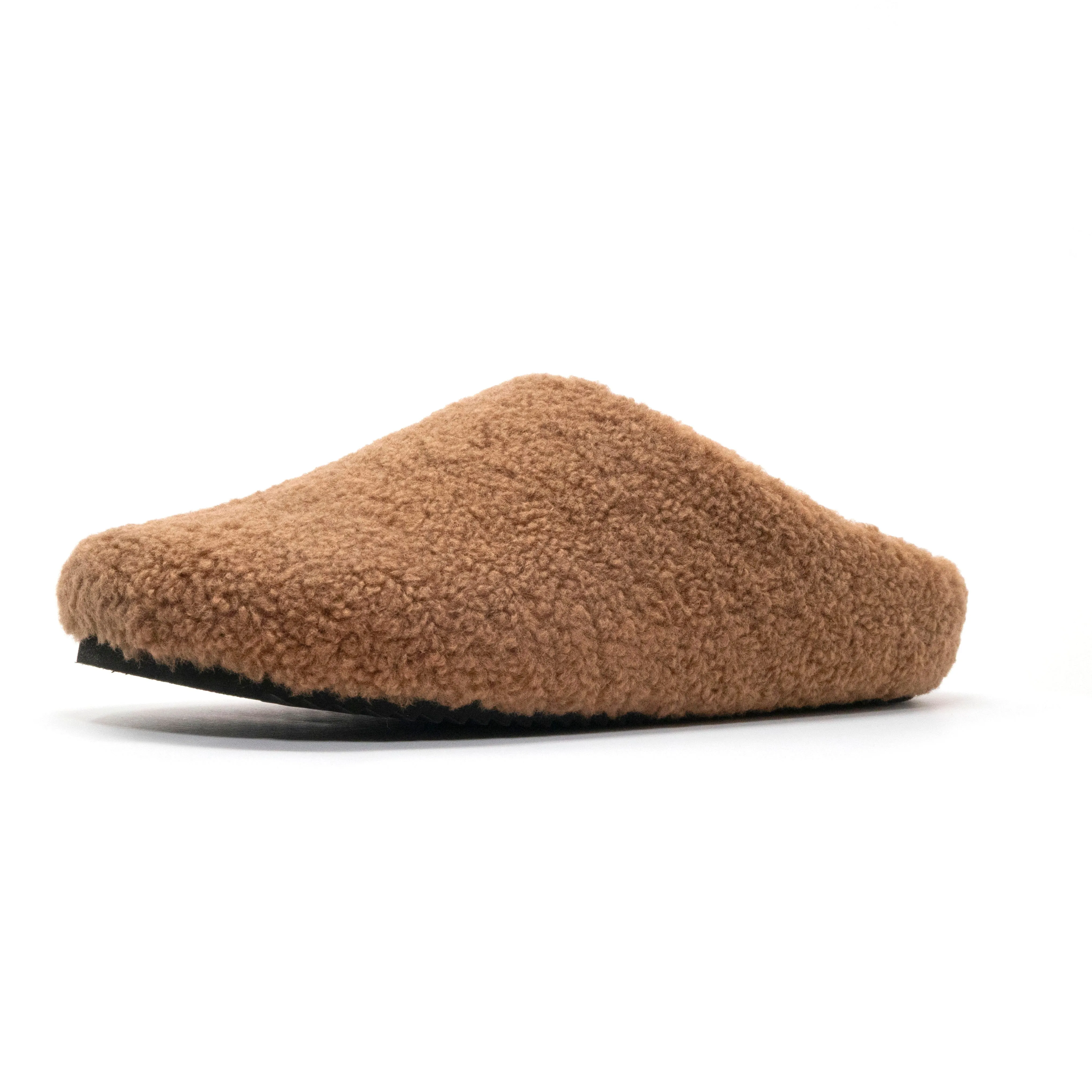 ROAM FUZZY CLOG COGNAC FAUX SHEARLING