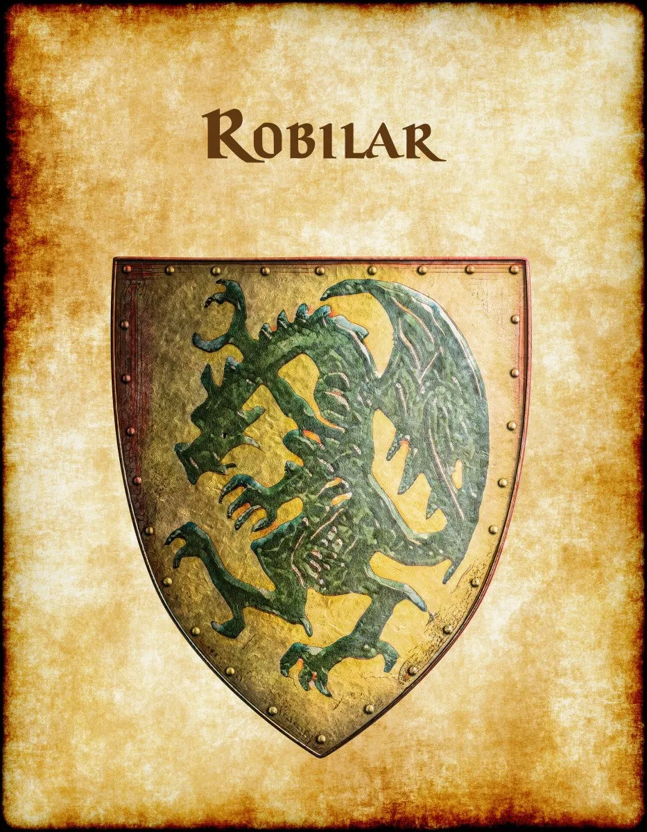 Robilar Heraldry of Greyhawk Anna Meyer Cartography Canvas Art Print