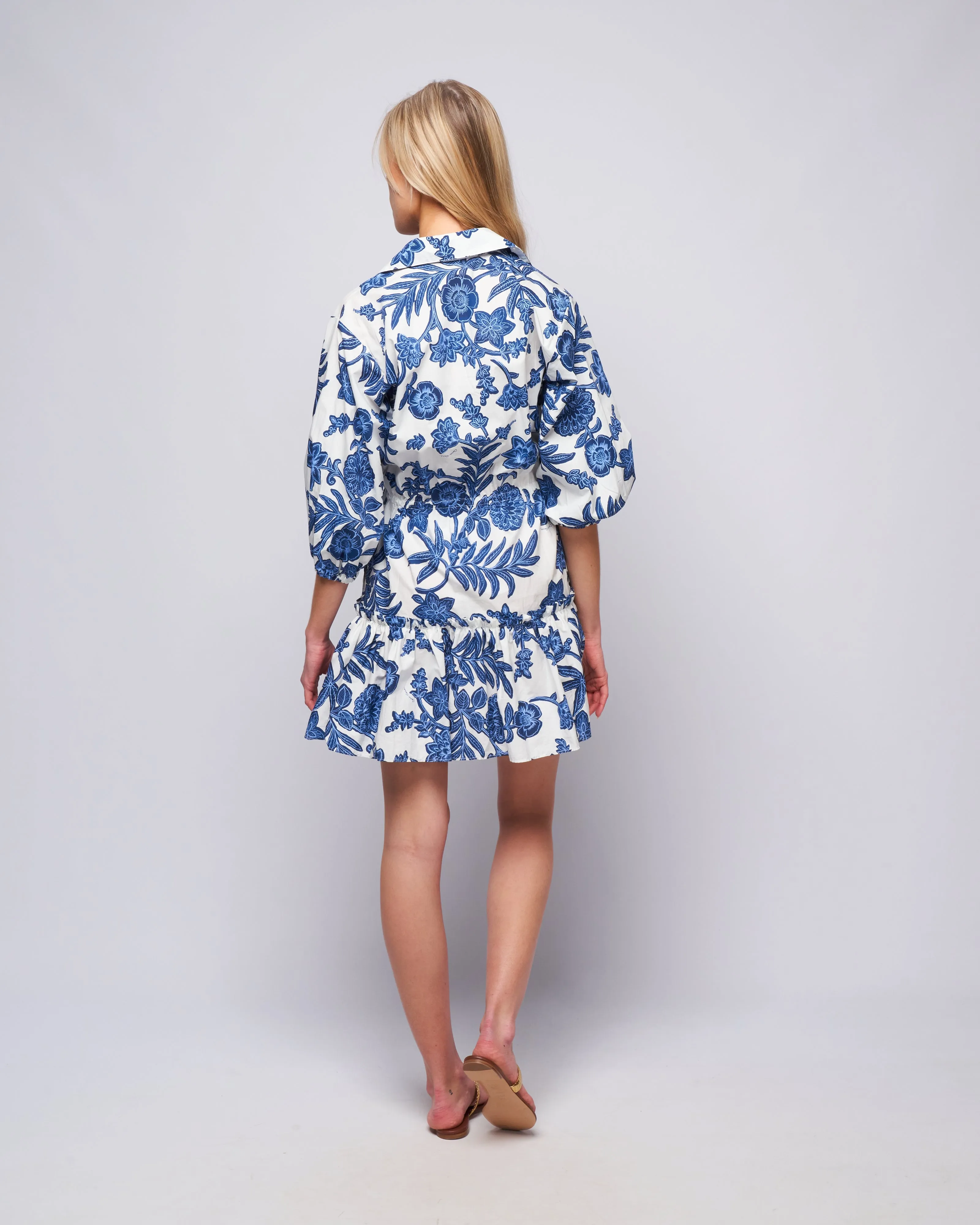 robin dress - anna floral ivory