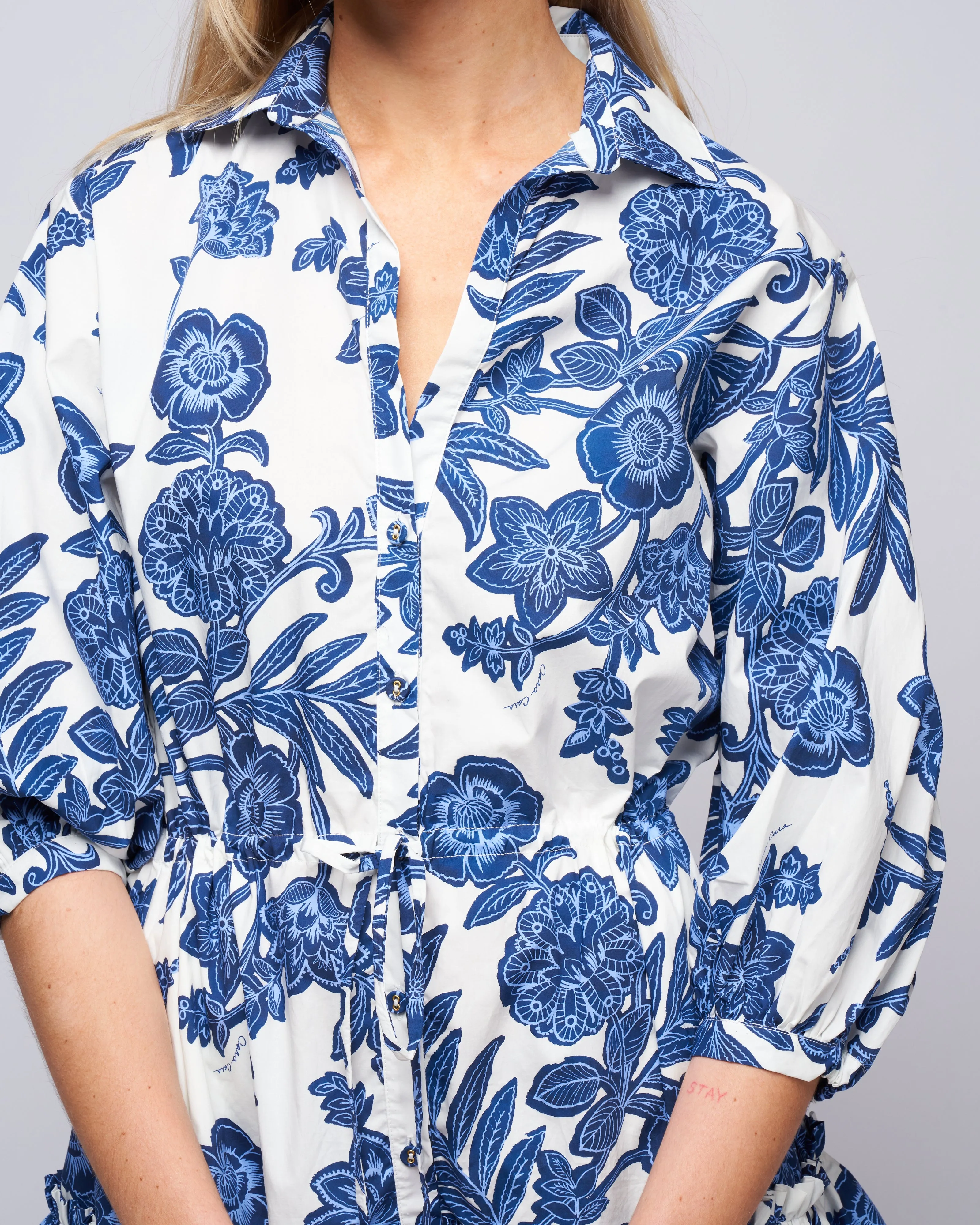 robin dress - anna floral ivory