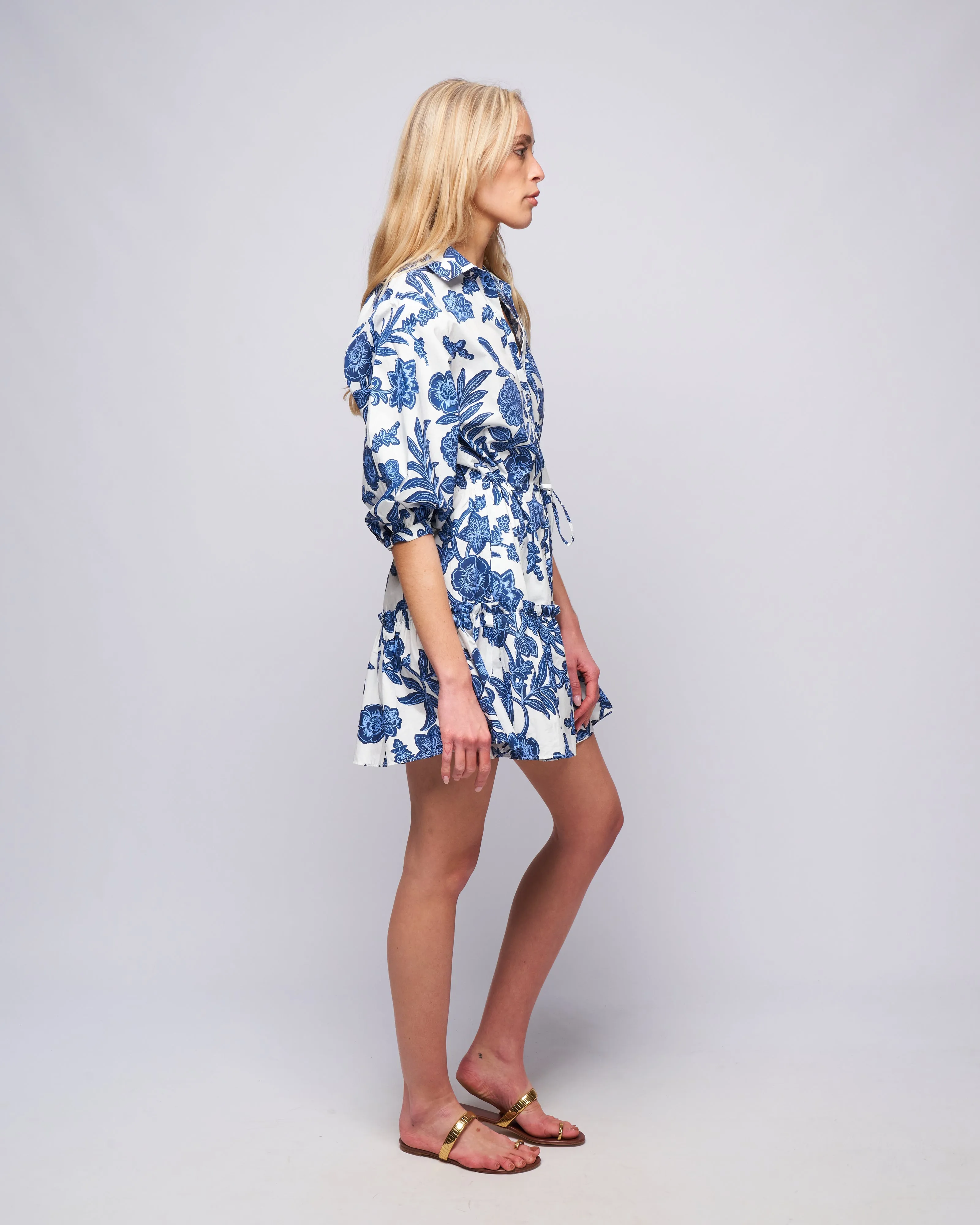 robin dress - anna floral ivory