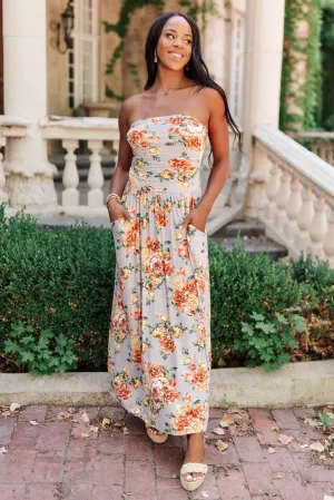 Romantic Roses Maxi Dress in Lavender
