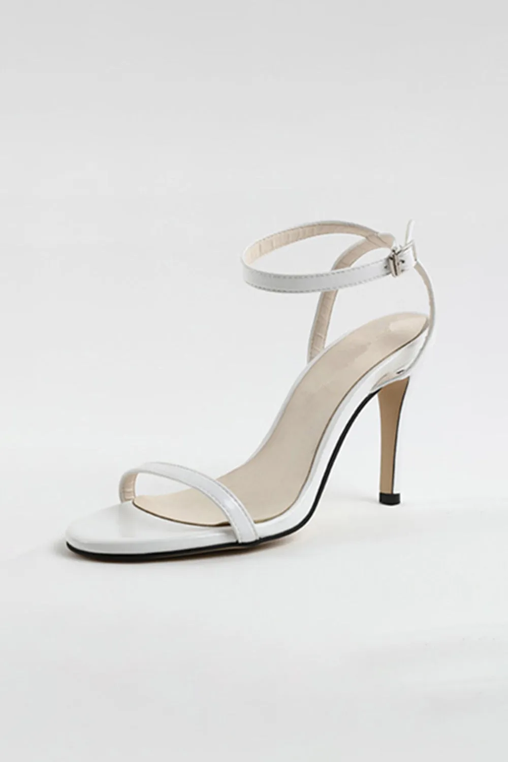 Roycebridal Outdoor Peep Toe Stiletto Heel Shoes With Buckle Ankle Strap