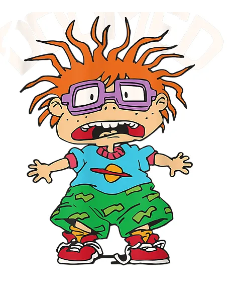 Rugrats Chuckie Red High Top Canvas Men's Shoes