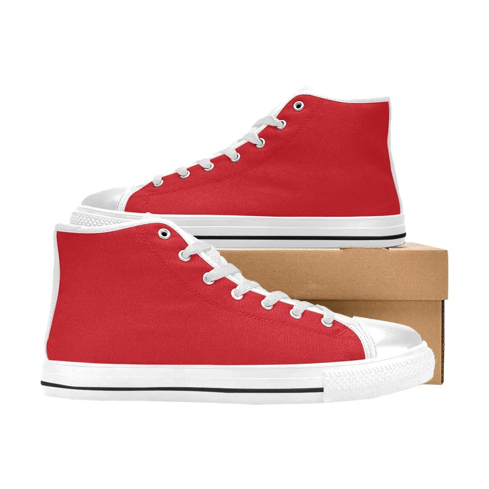 Rugrats Chuckie Red High Top Canvas Men's Shoes