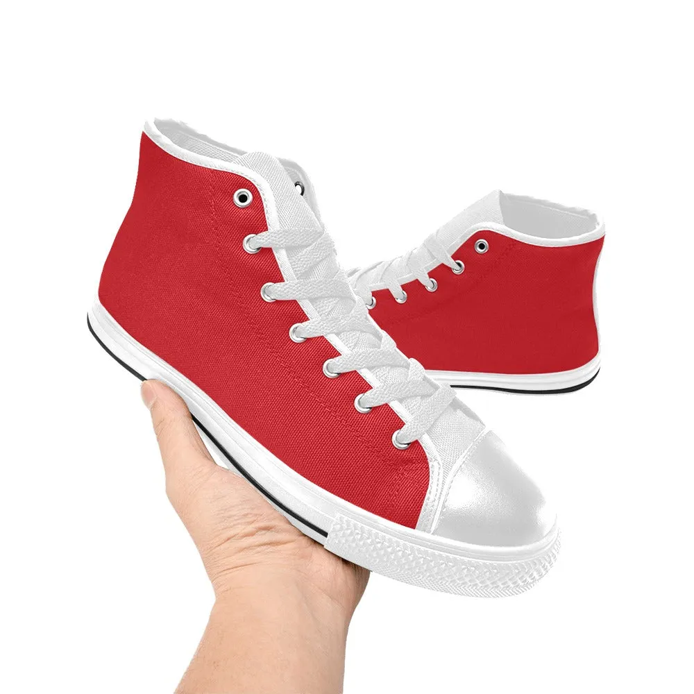 Rugrats Chuckie Red High Top Canvas Men's Shoes