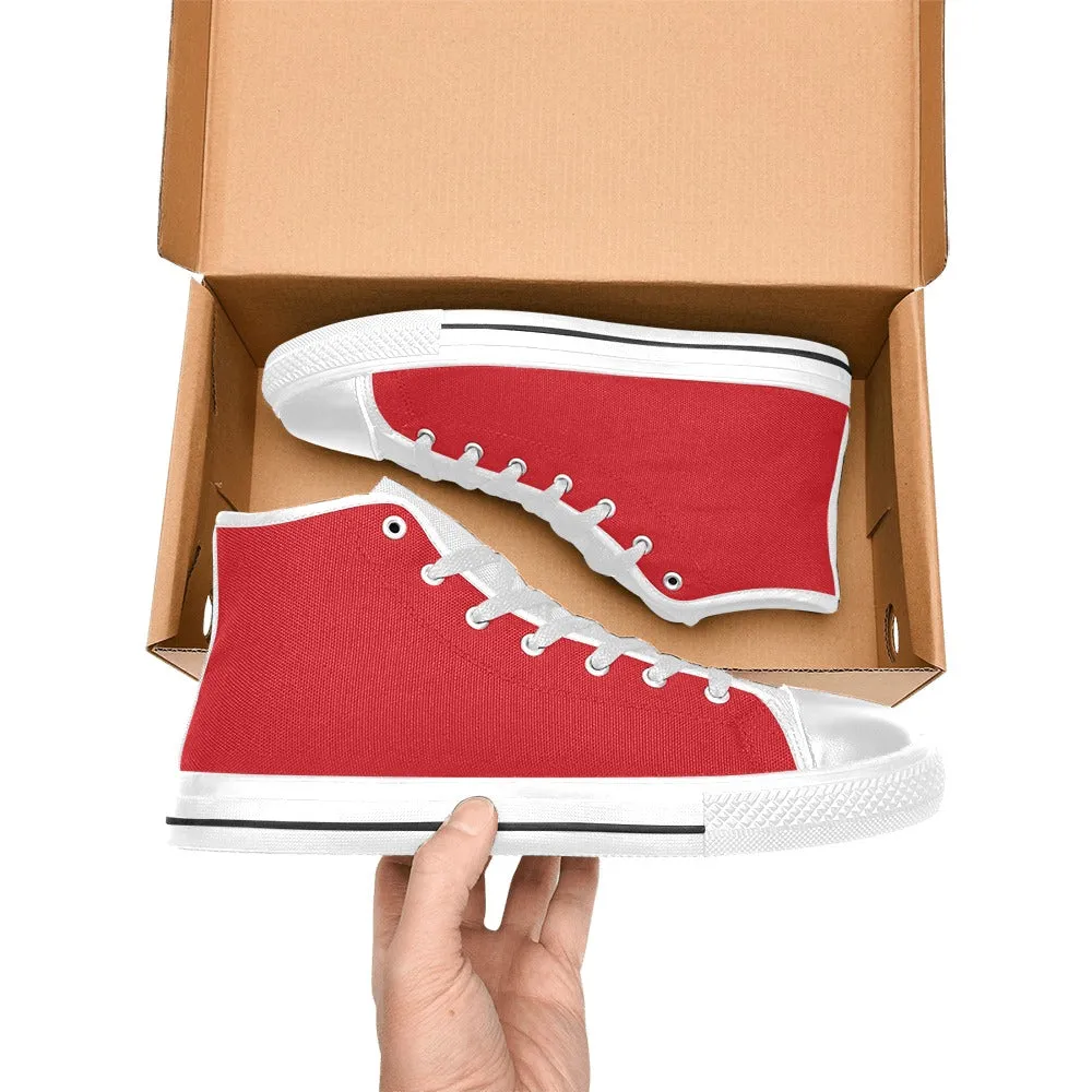 Rugrats Chuckie Red High Top Canvas Men's Shoes