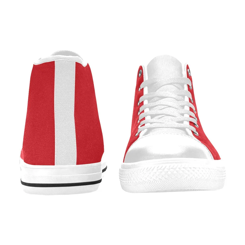 Rugrats Chuckie Red High Top Canvas Men's Shoes