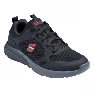S Sport By Skechers Mens Lace Up Low Top Troy Sneakers Black / Maroon 10