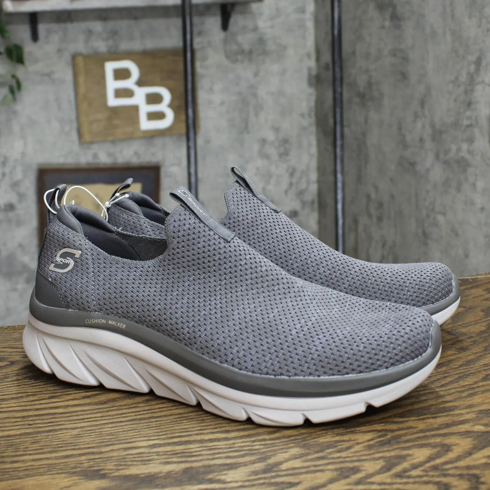 S Sport By Skechers Mens Pull On Low Top Glover Sneakers 88421389 Gray 11.5