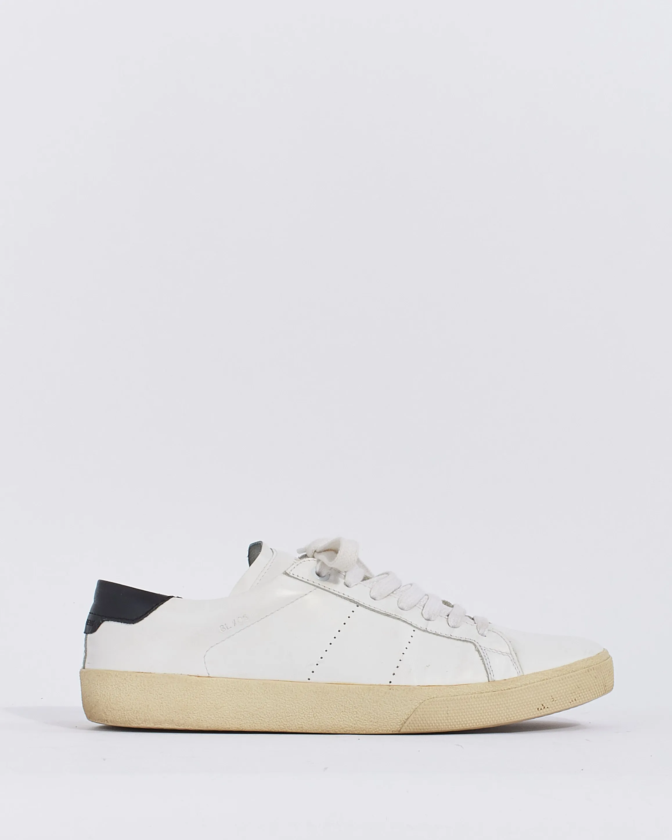 Saint Laurent White Leather Andy Low Top Sneaker - 39
