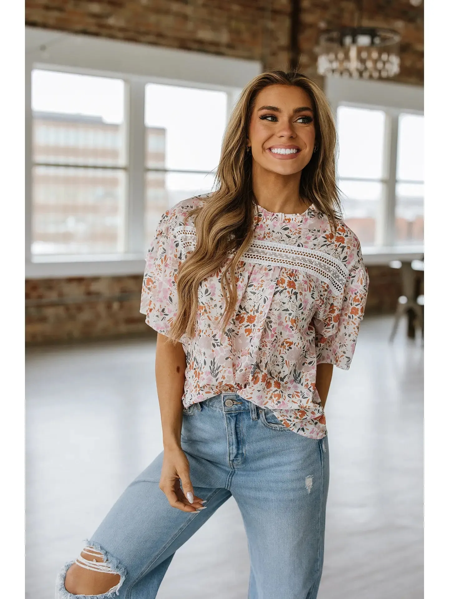Santos Floral Print Blouse
