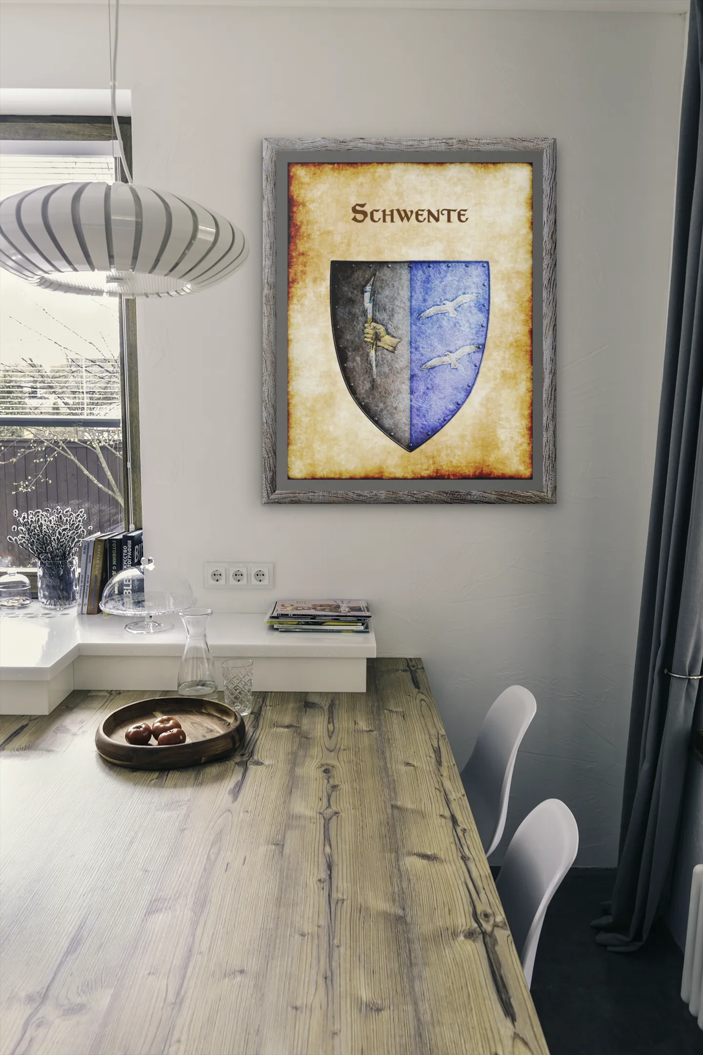 Schwente Heraldry of Greyhawk Anna Meyer Cartography Canvas Art Print