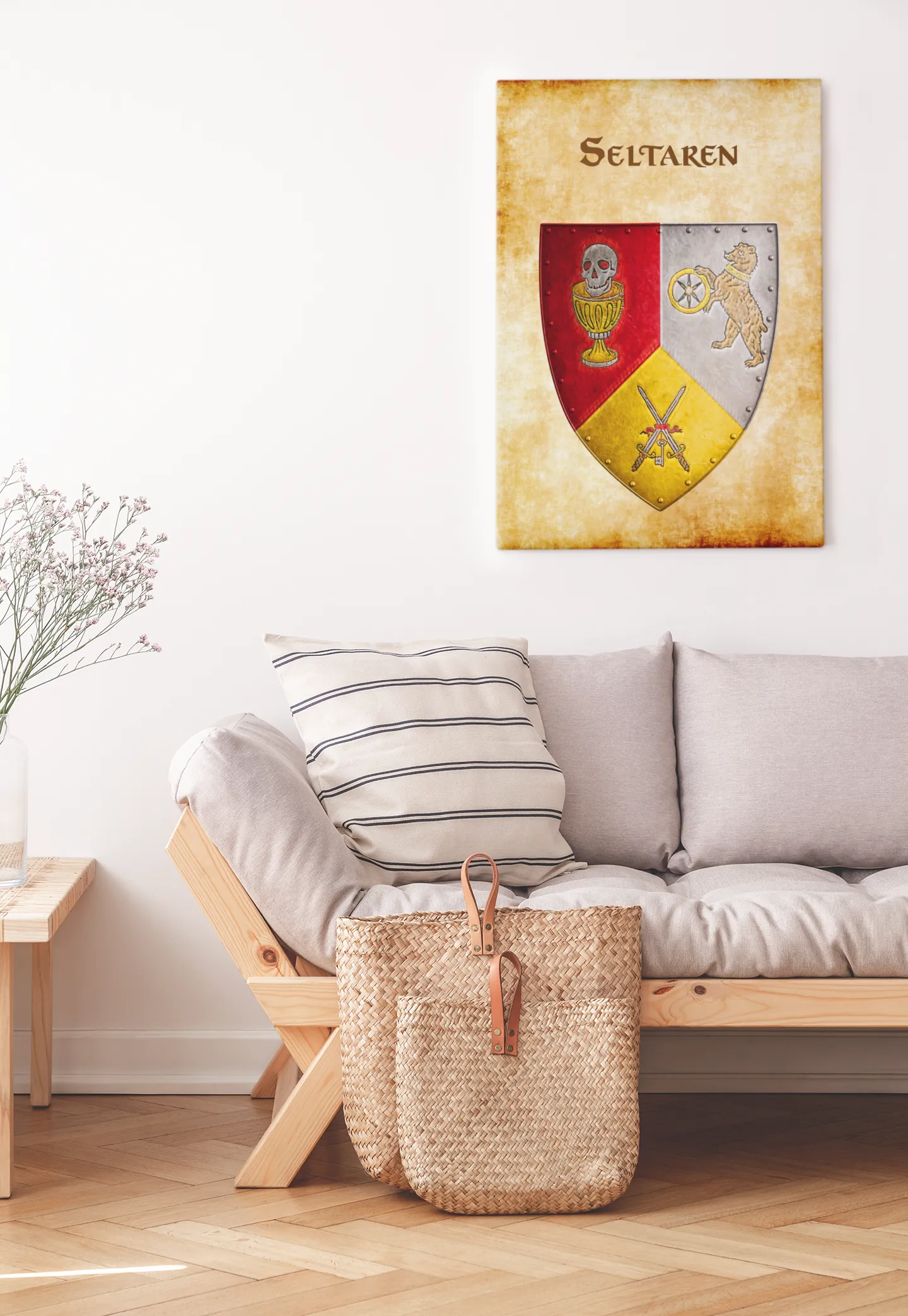 Seltaren Heraldry of Greyhawk Anna Meyer Cartography Canvas Art Print