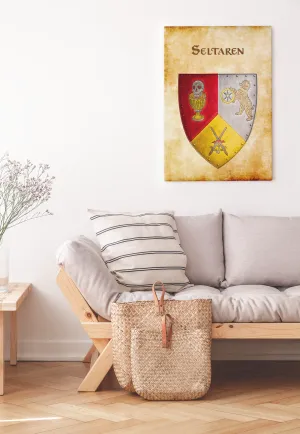 Seltaren Heraldry of Greyhawk Anna Meyer Cartography Canvas Art Print