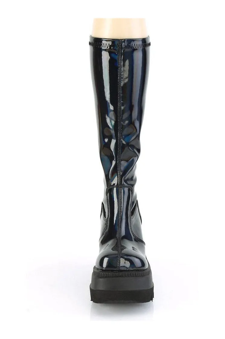 SHAKER-65 Knee Boot | Black Patent