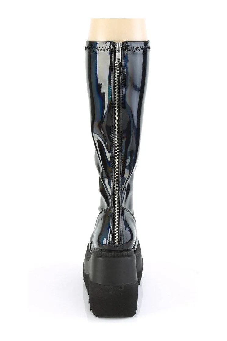 SHAKER-65 Knee Boot | Black Patent