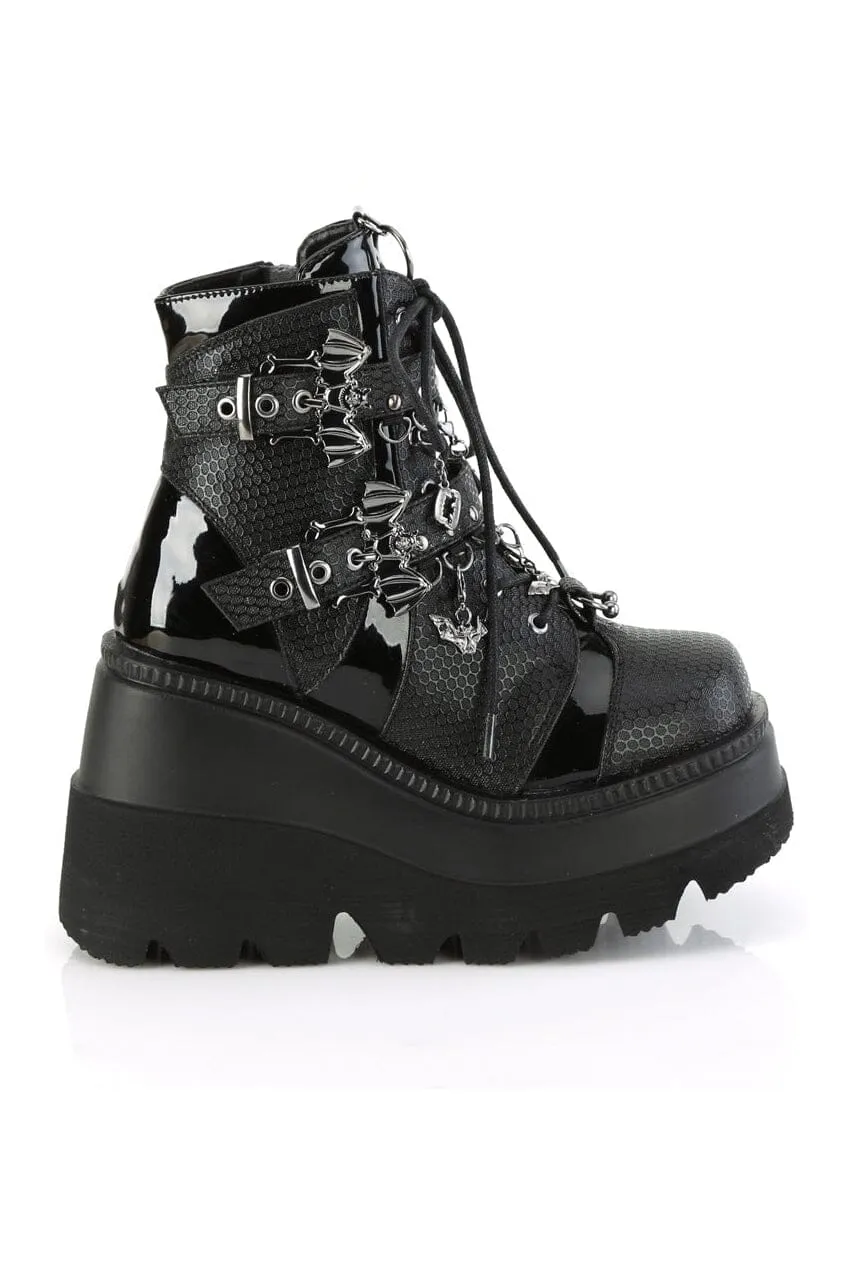 SHAKER-66 Black Vegan Leather Ankle Boot