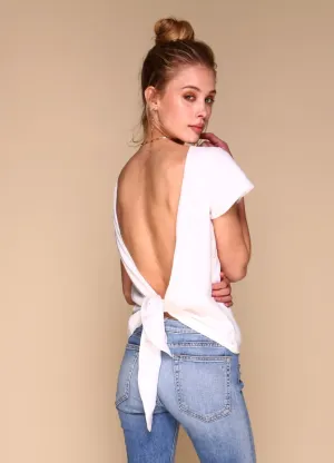 Shasta Blouse | Black | White