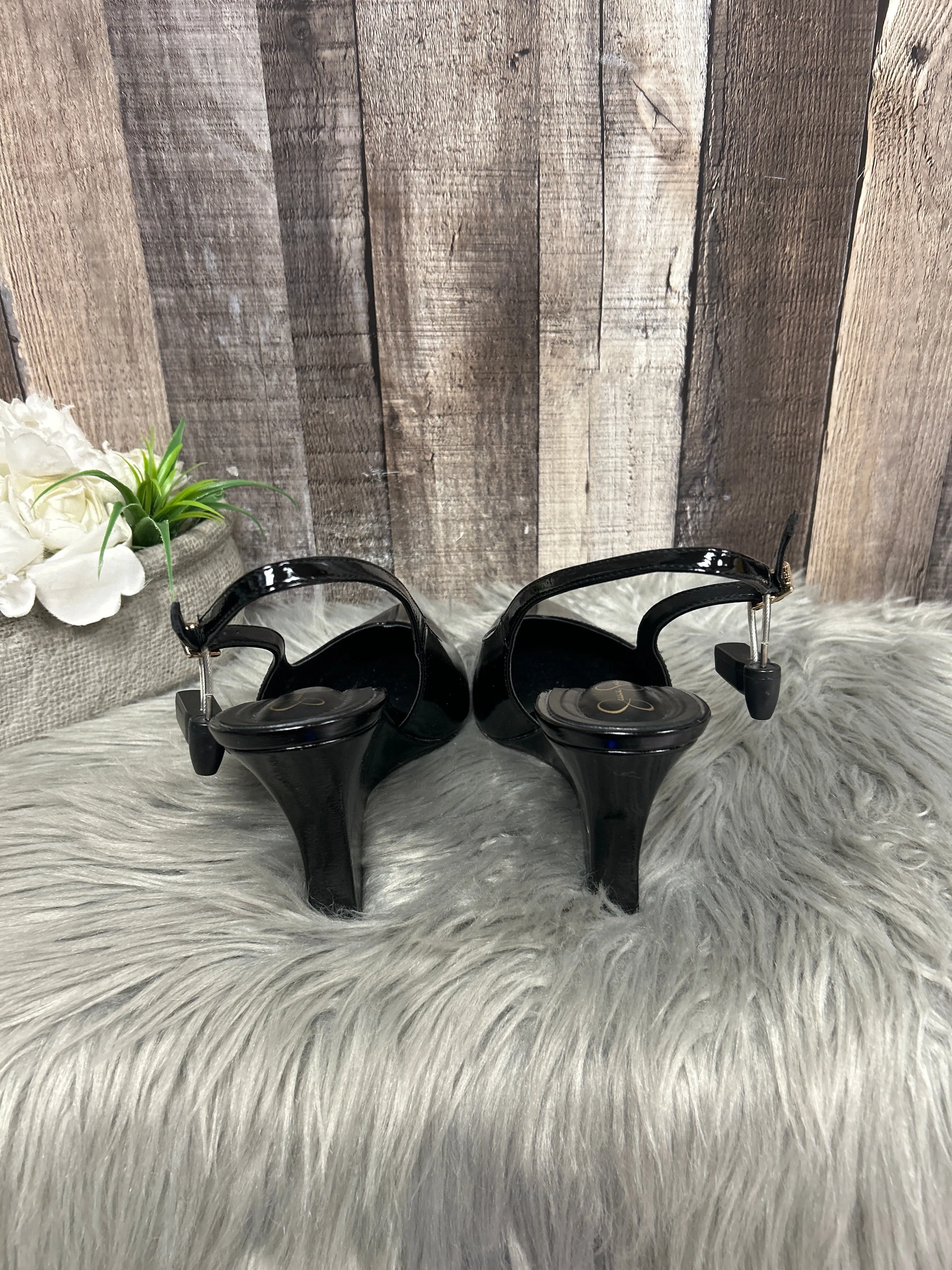 Shoes Heels Wedge By Jessica Simpson In Black, Size: 9