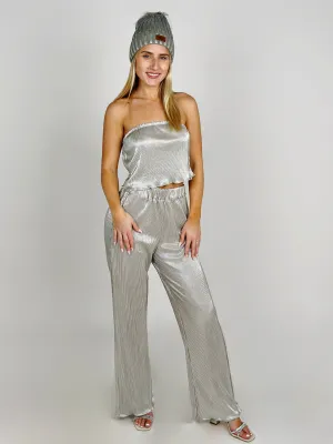 Silver Tube Top
