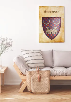 Silverdeep Heraldry of Greyhawk Anna Meyer Cartography Canvas Art Print