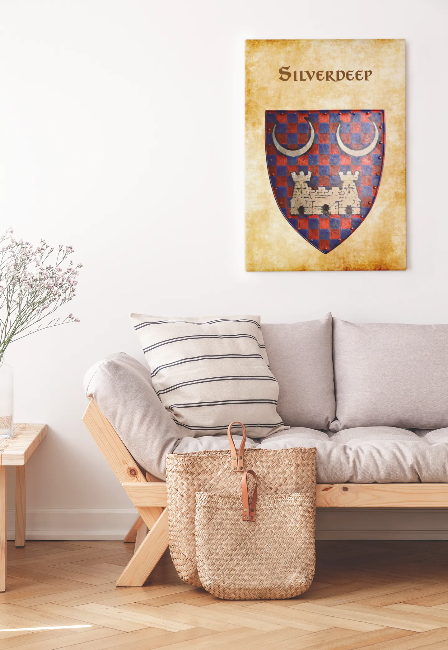 Silverdeep Heraldry of Greyhawk Anna Meyer Cartography Canvas Art Print