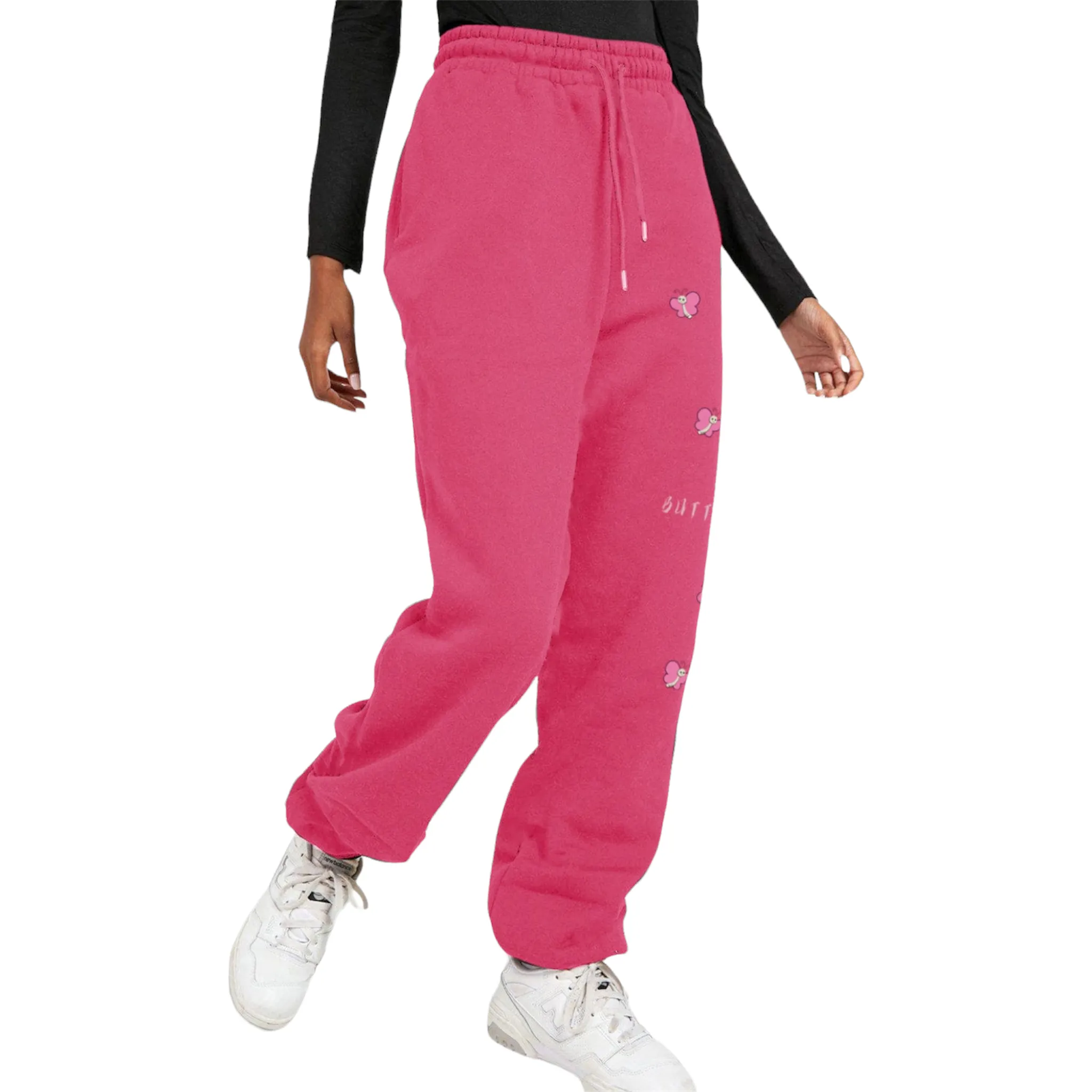Sketchbook Flutter Drawstring Butterfly Sweatpants