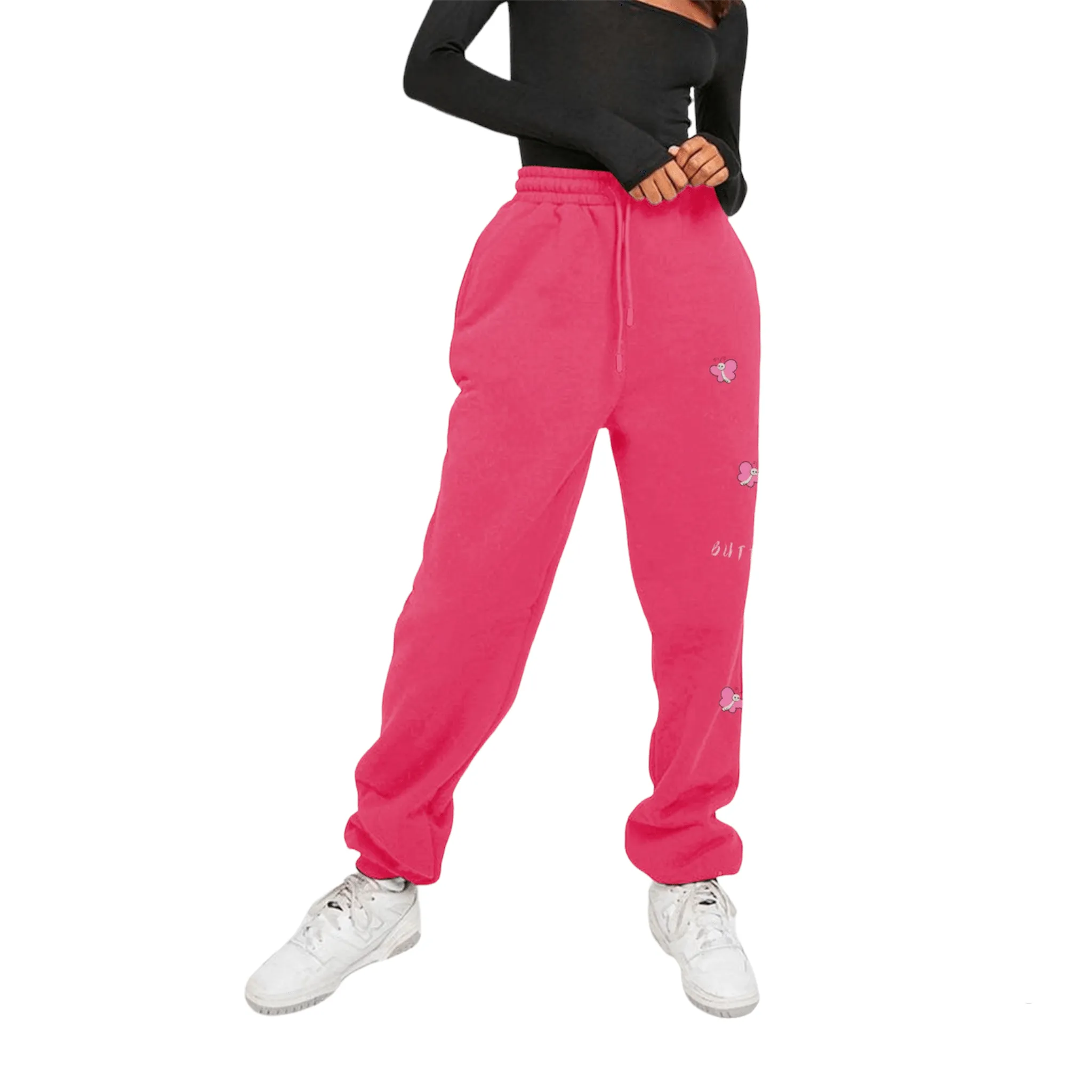 Sketchbook Flutter Drawstring Butterfly Sweatpants