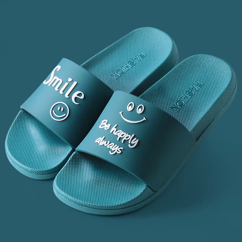 Slippers men's summer indoor home couples non-slip thick-soled bathroom bathing household soft-soled deodorant sandals and slippers men